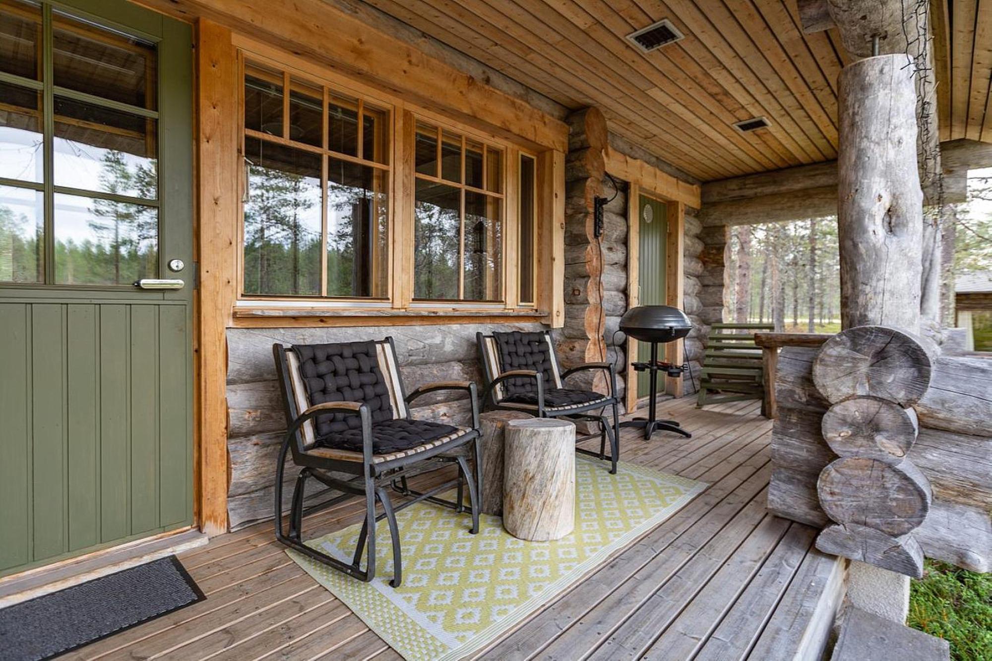Kuukkeli Log Houses Villa Aurora "Pupula" Саариселькя Экстерьер фото